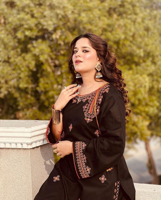 Traditional Balochi Embroidery 2Pc Suit