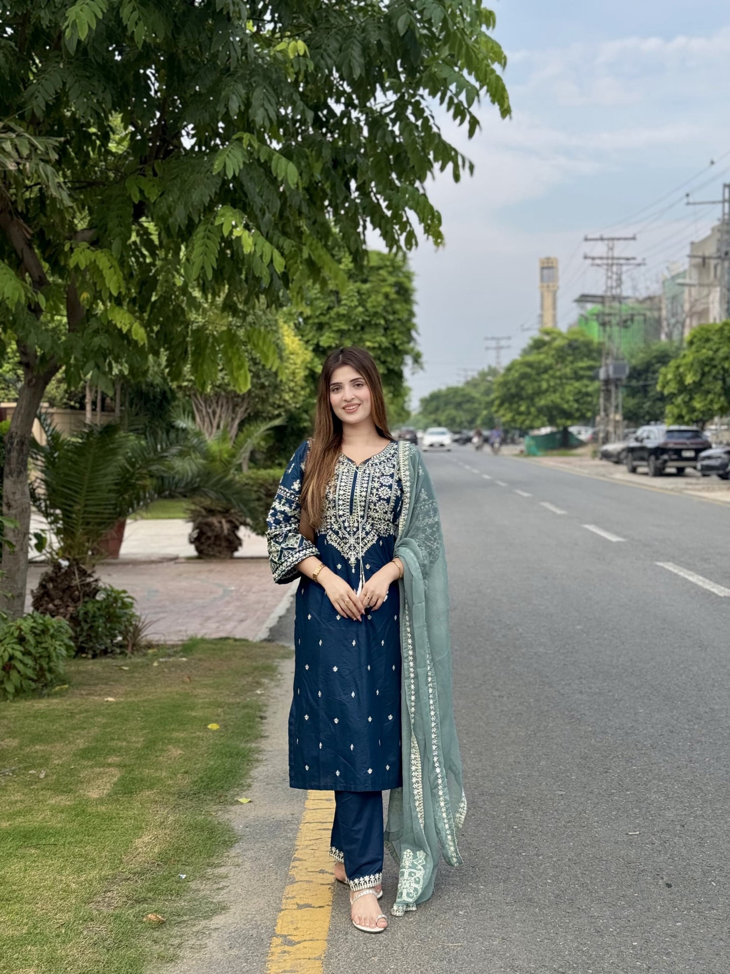 ZARA Emb 3PC – Cotton Lawn-ElahiNoor