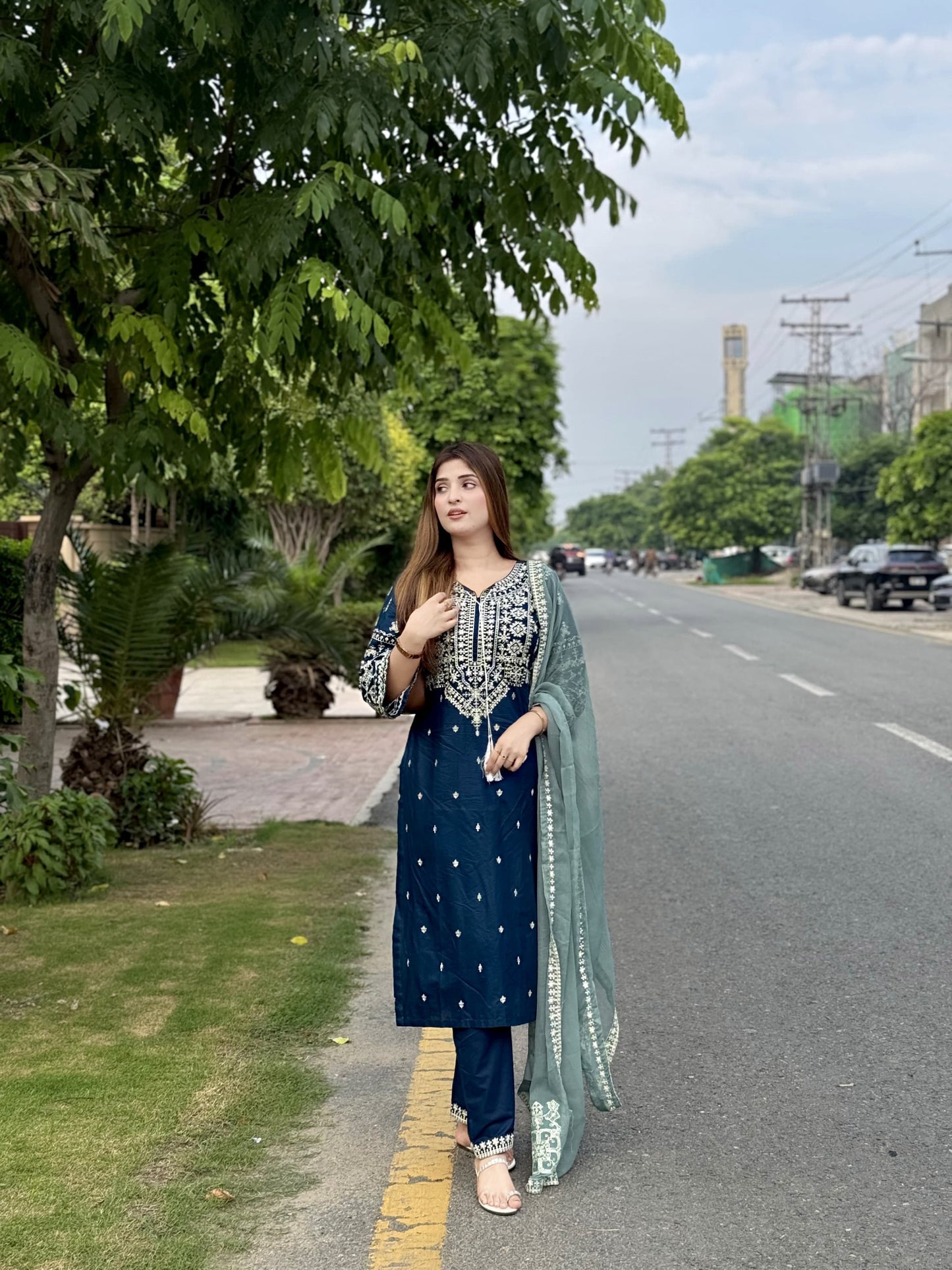 ZARA Emb 3PC – Cotton Lawn-ElahiNoor
