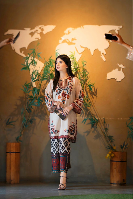 Meerub Digital Printed 2Pc