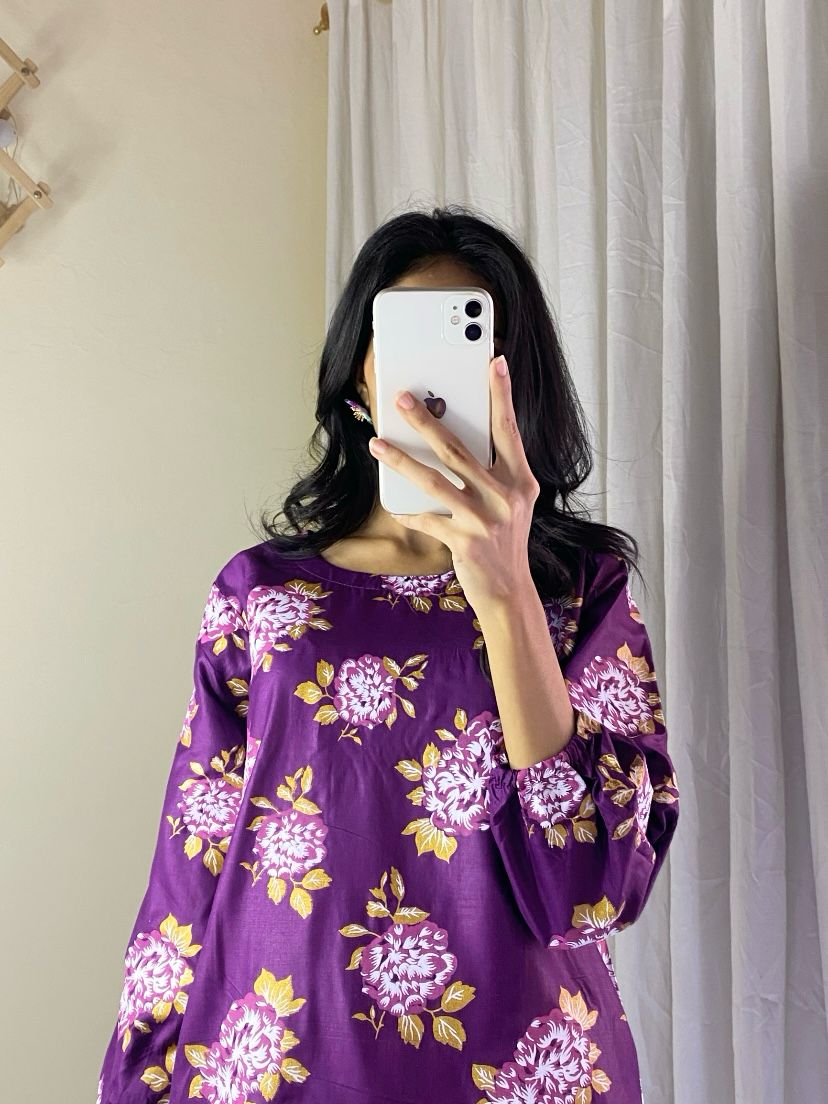 Gulab Stitched 2Pc Linen Suit