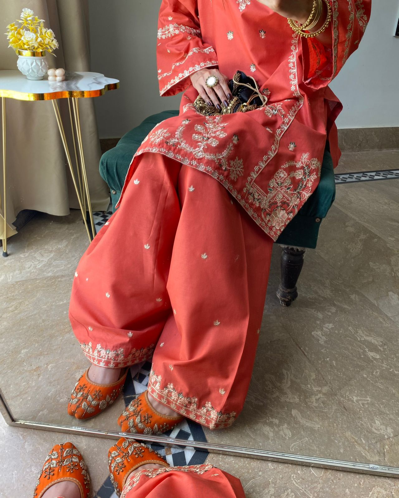 JANNAT - LAWN EMBROIDERY 2PC (FARSHI)