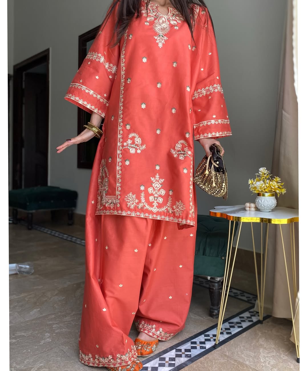 JANNAT - LAWN EMBROIDERY 2PC (FARSHI)