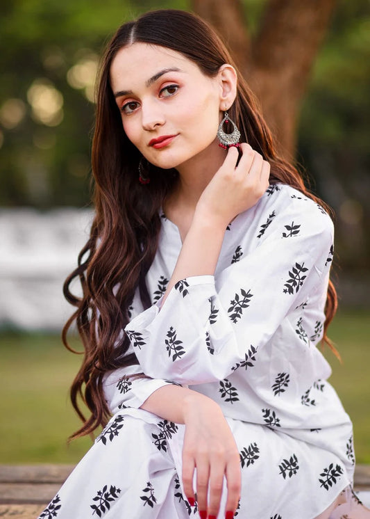 Block Print 2Pc Stitched Arabic Lawn