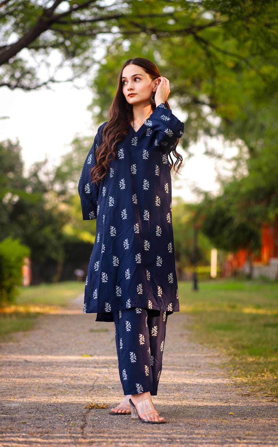 Block Print 2Pc Stitched Arabic Lawn