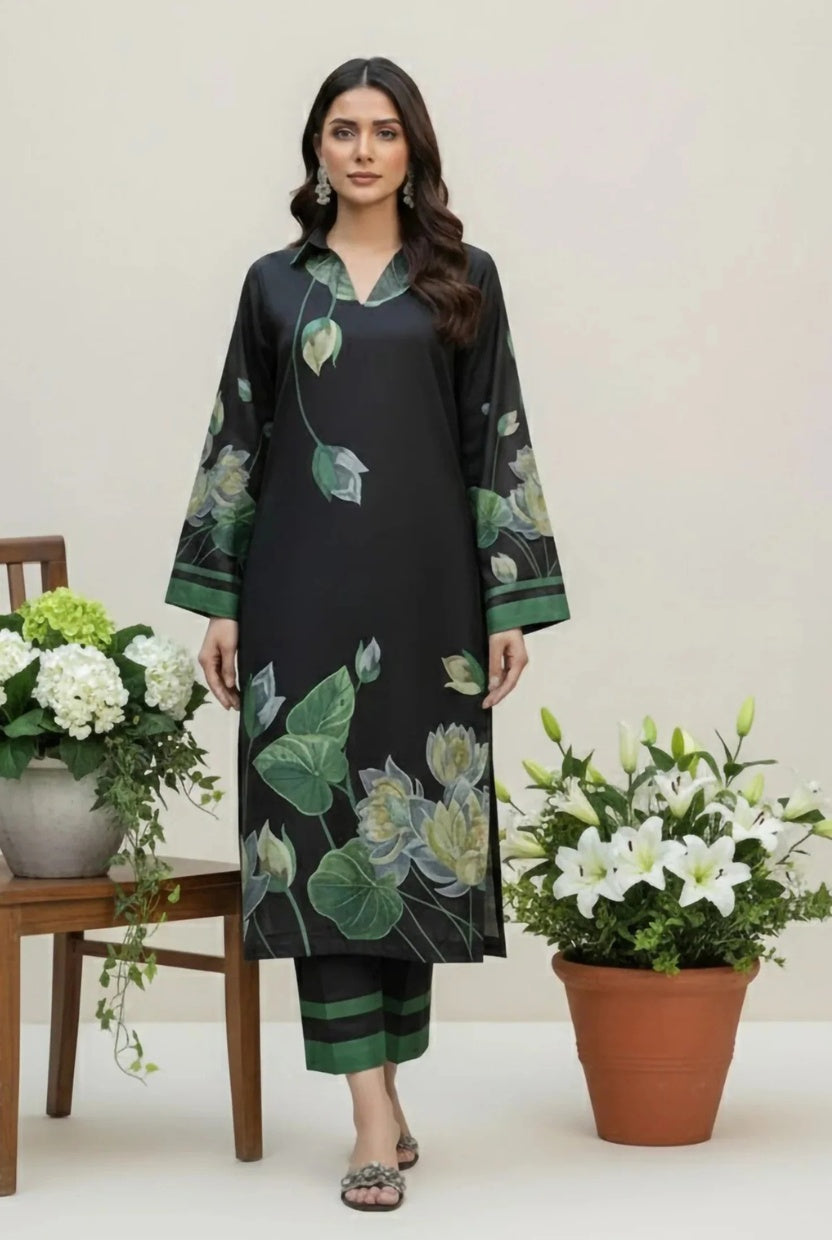 Izle Black – Digital Printed Coord Set