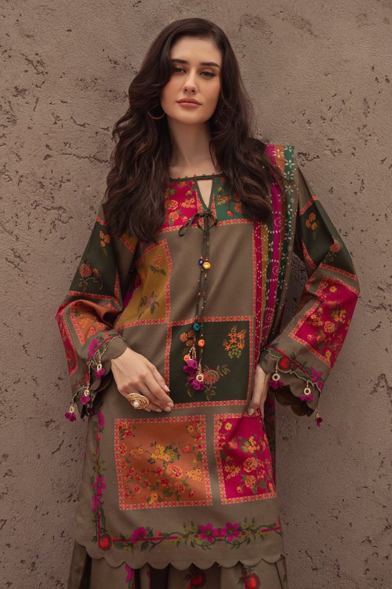 Zarmina Olive 3Piece