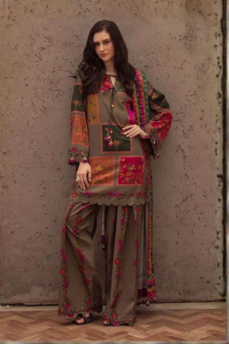 Zarmina Olive 3Piece
