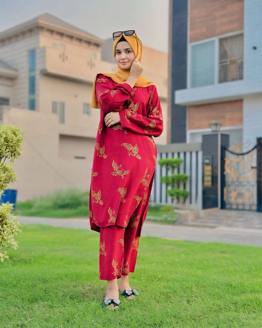 Sparrow Style 2Pc Stitched Arabic Lawn