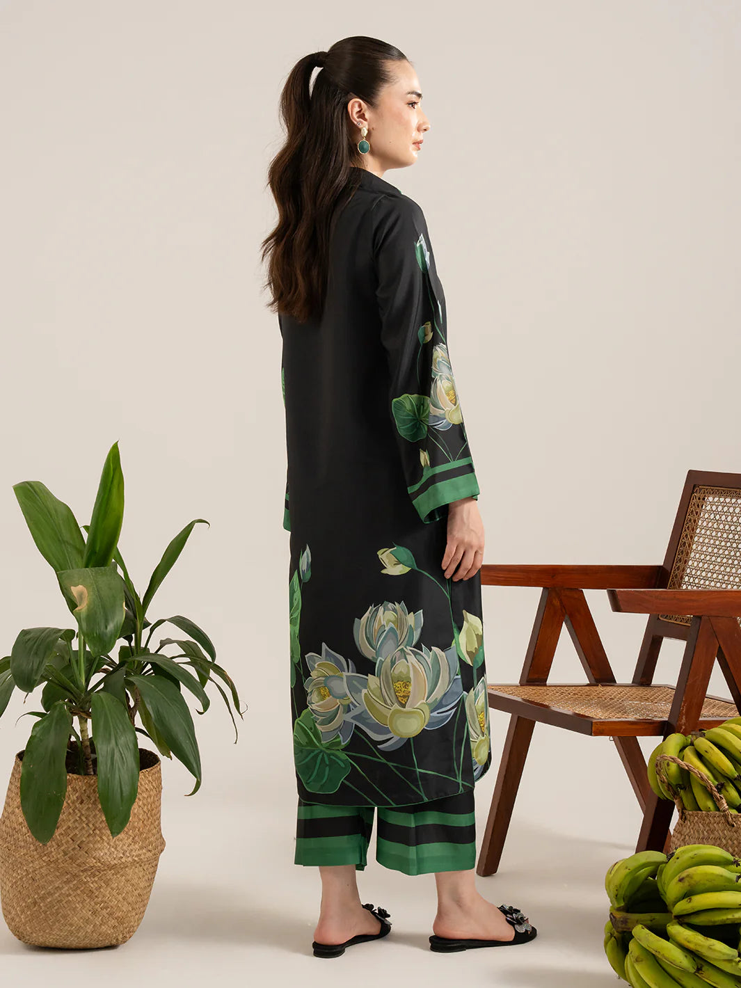 Izle Black – Digital Printed Coord Set