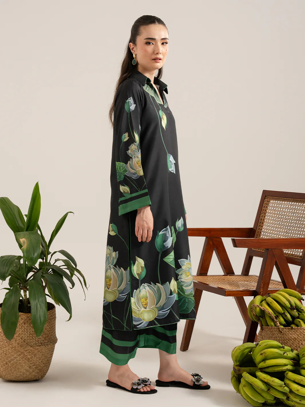 Izle Black – Digital Printed Coord Set