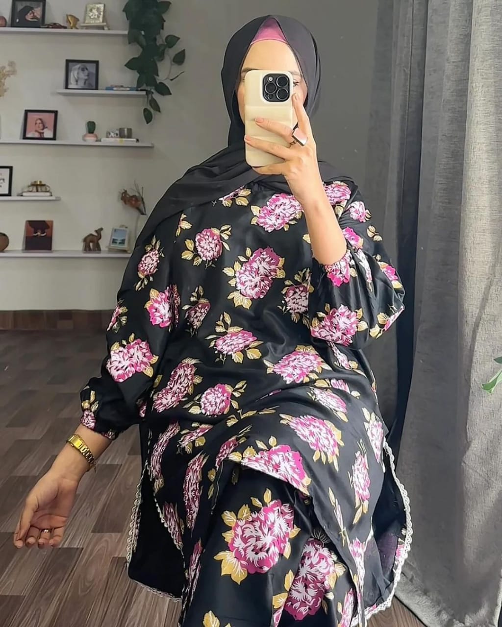 Gulab Stitched 2Pc Linen Suit
