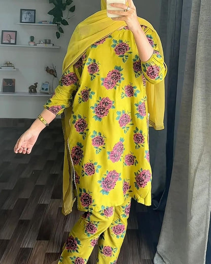 Gulab Stitched 2Pc Linen Suit