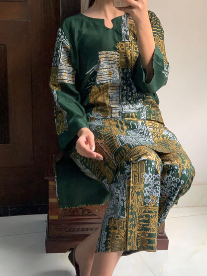 Mountain Design Arabic Lawn Stitched-2Pc