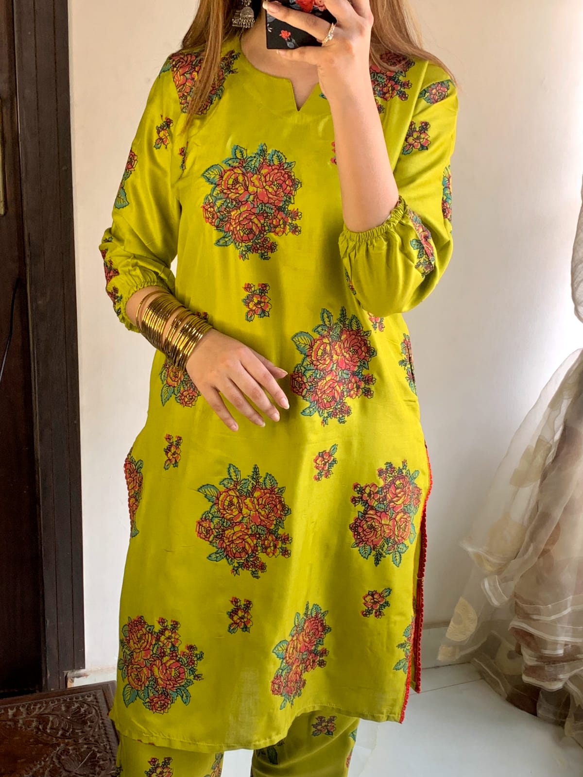 Gulaab 3D Block Print 2Pcs Arabic Lawn Stitched