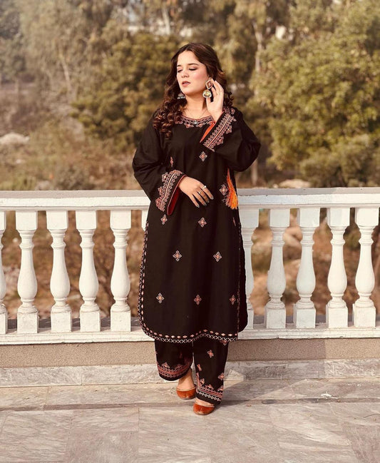 Traditional Balochi Embroidery 2Pc Suit