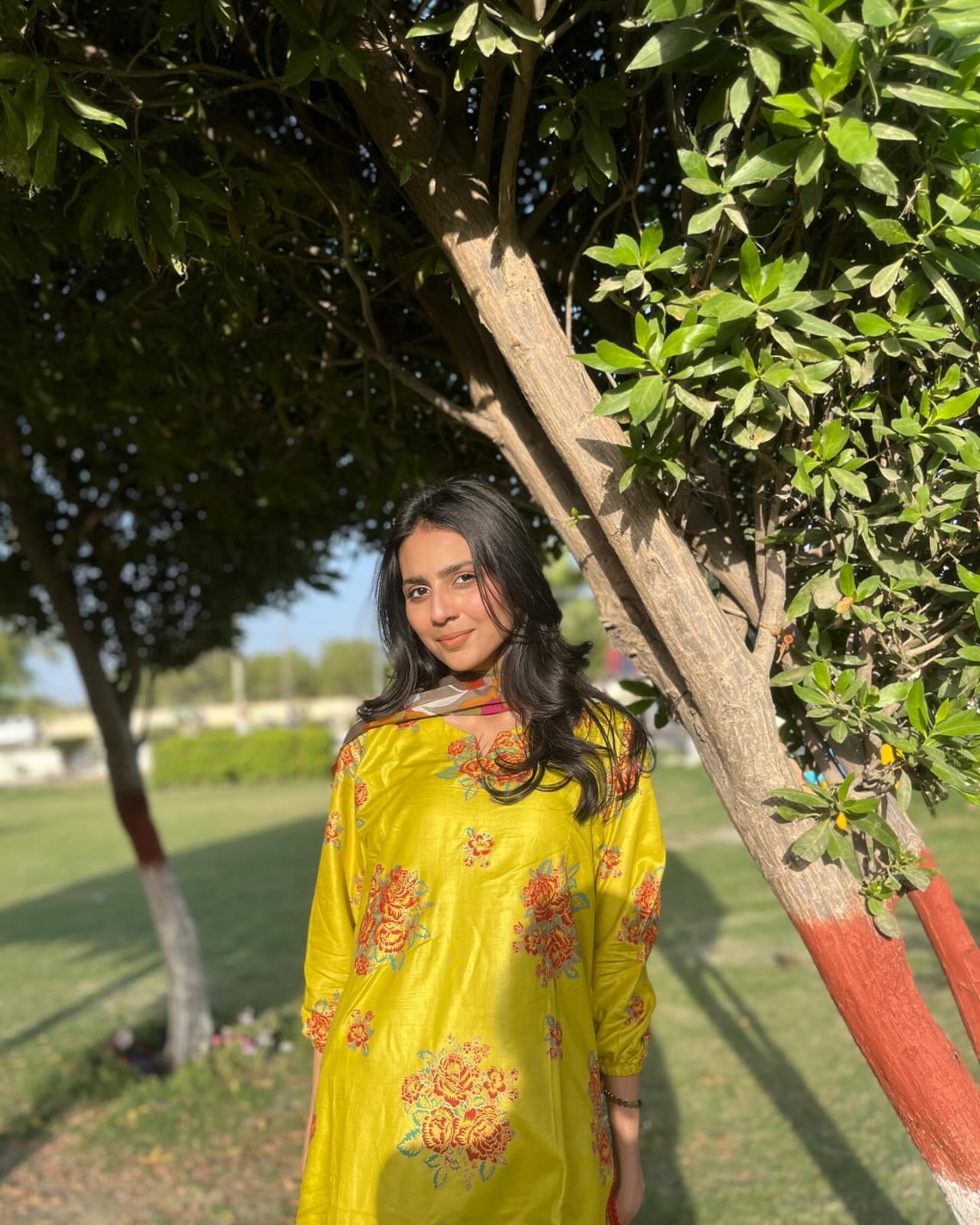 Gulaab 3D Block Print 2Pcs Arabic Lawn Stitched
