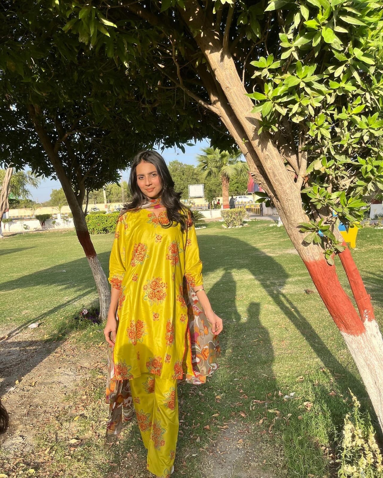 Gulaab 3D Block Print 2Pcs Arabic Lawn Stitched