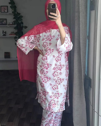 Rangoon Print 2Pcs Stitched Arabic Lawn