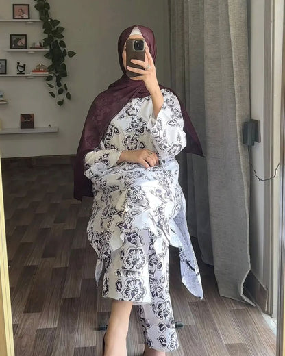 Rangoon Print 2Pcs Stitched Arabic Lawn