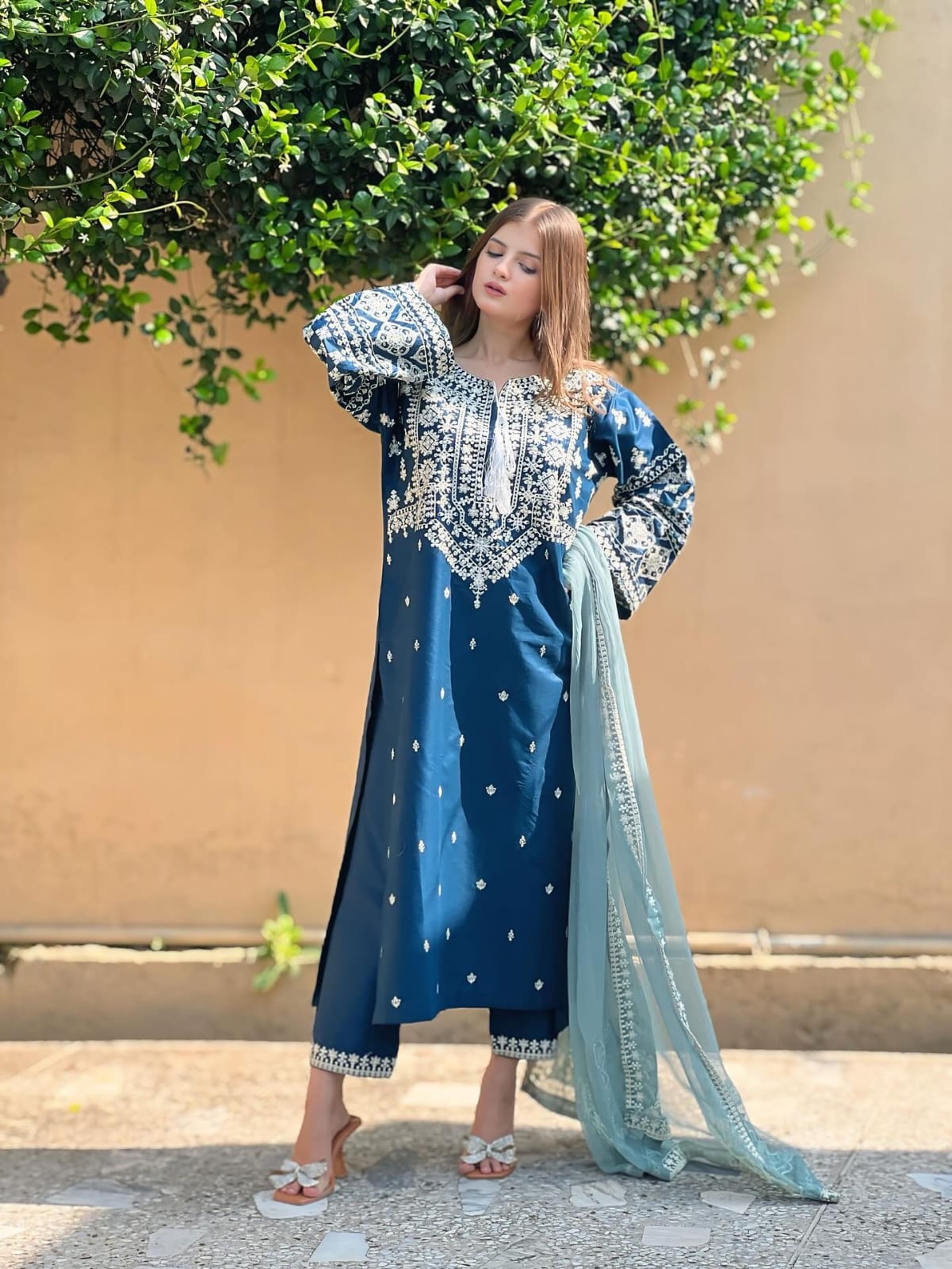 ZARA Emb 3PC – Cotton Lawn-ElahiNoor