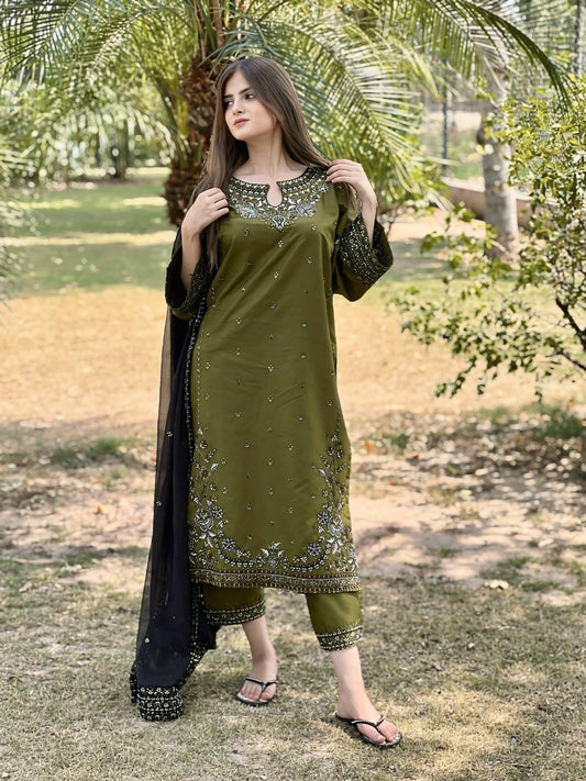 MAYAL Embroided 3PC – Pure Lawn Suit