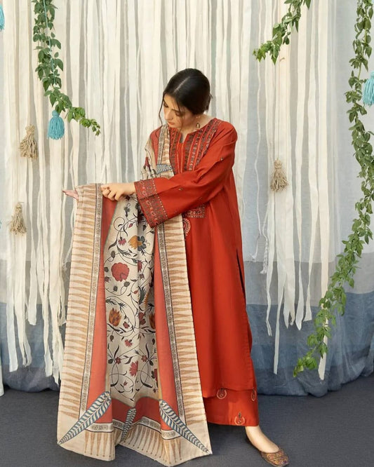 AYAT – Lilen Embroided 3PC (Stitched)