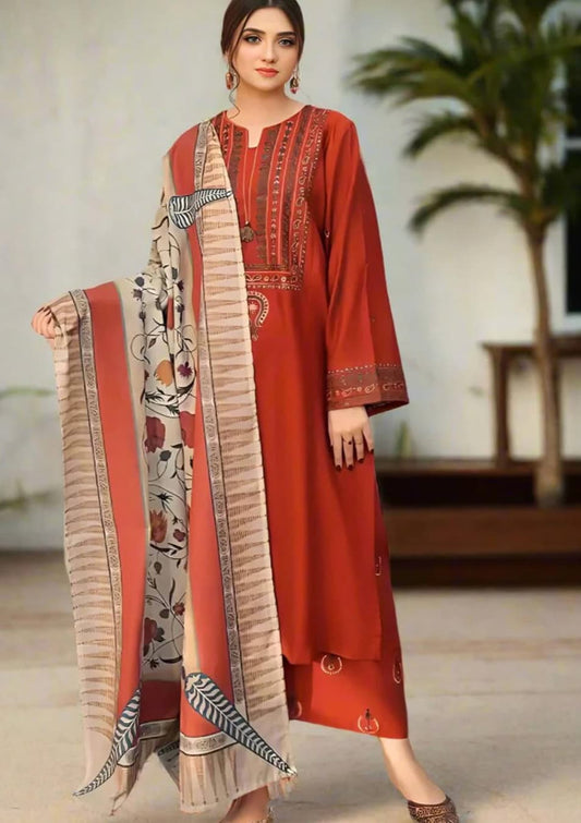 AYAT – Lilen Embroided 3PC (Stitched)