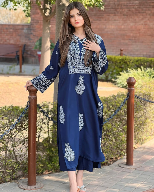 DAZZEL Emb (Stitched-2Pc)-ElahiNoor