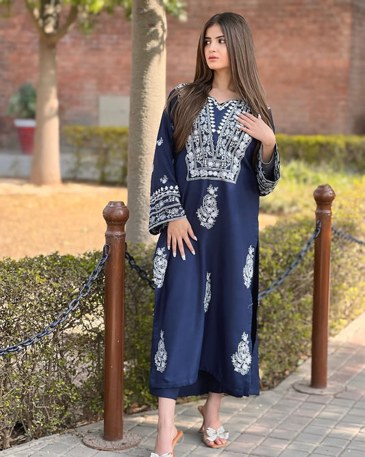 DAZZEL Emb (Stitched-2Pc)-ElahiNoor