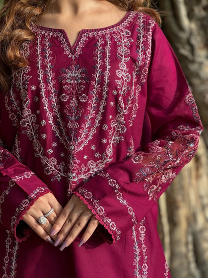 ZEENAT Emb (Stitched 2pc) - ElahiNoor