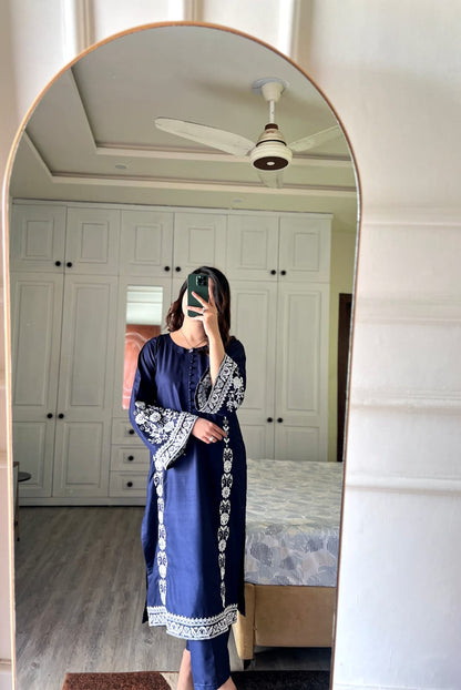 Arzu Emb Premium Lilen (Stitched 2Pc )