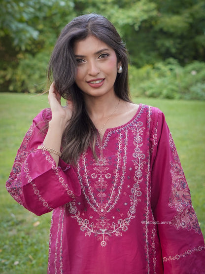 Zeenat Embroidery 2PC – Pure Cotton Lawn-ElahiNoor