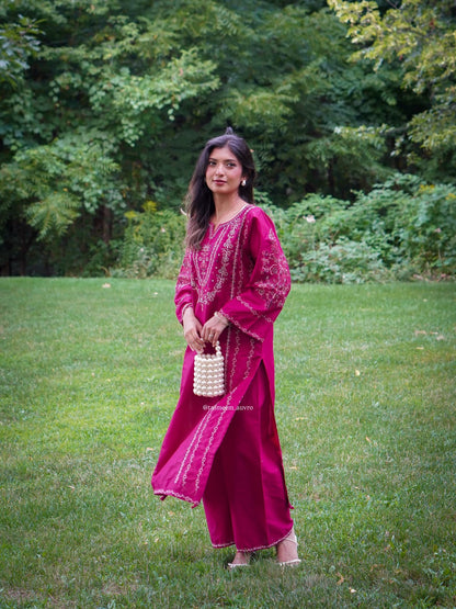 Zeenat Embroidery 2PC – Pure Cotton Lawn-ElahiNoor
