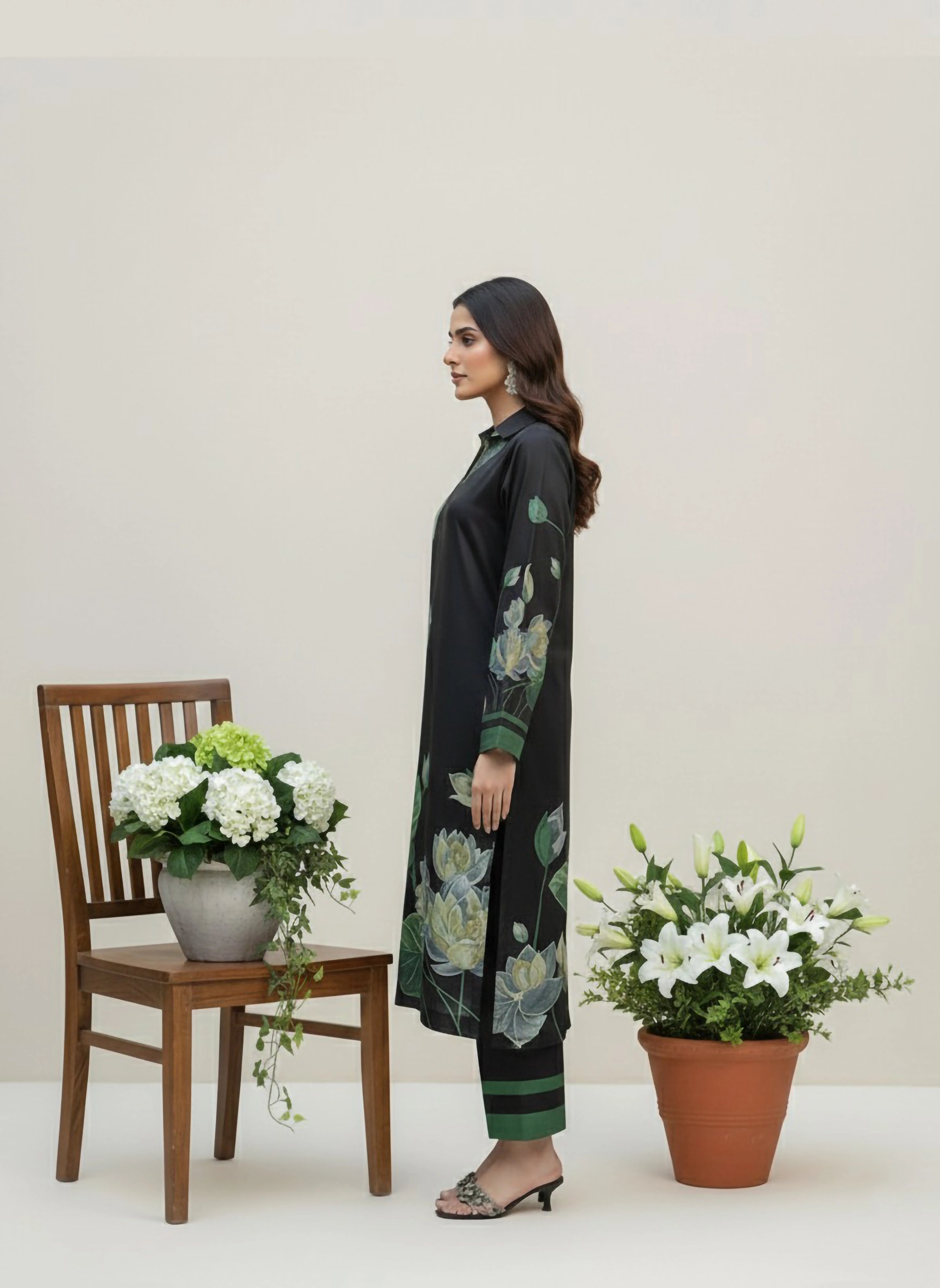 Izle Black – Digital Printed Coord Set