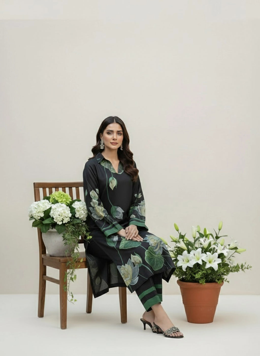 Izle Black – Digital Printed Coord Set