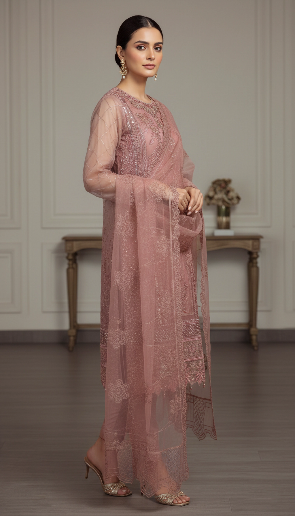 MAUVE ORGANZA