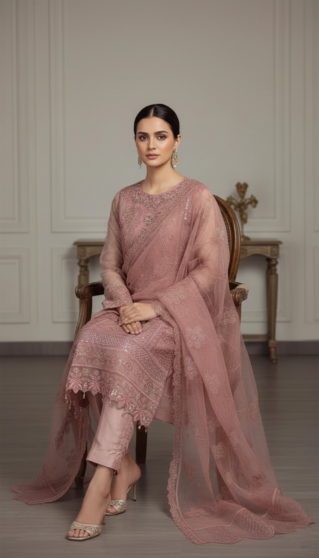 MAUVE ORGANZA