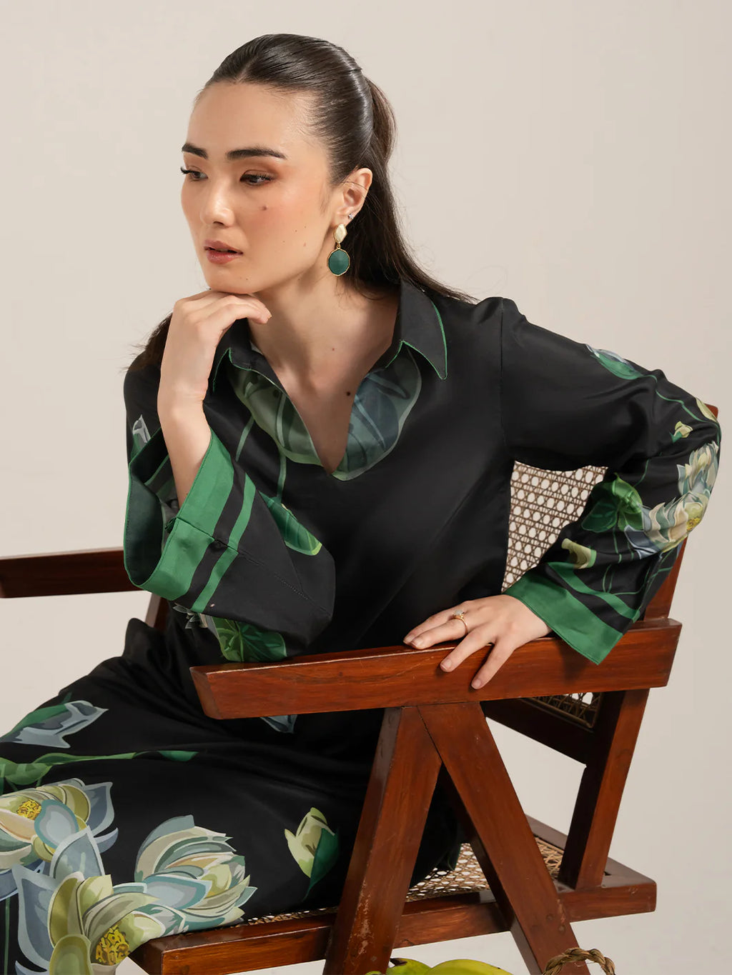 Izle Black – Digital Printed Coord Set