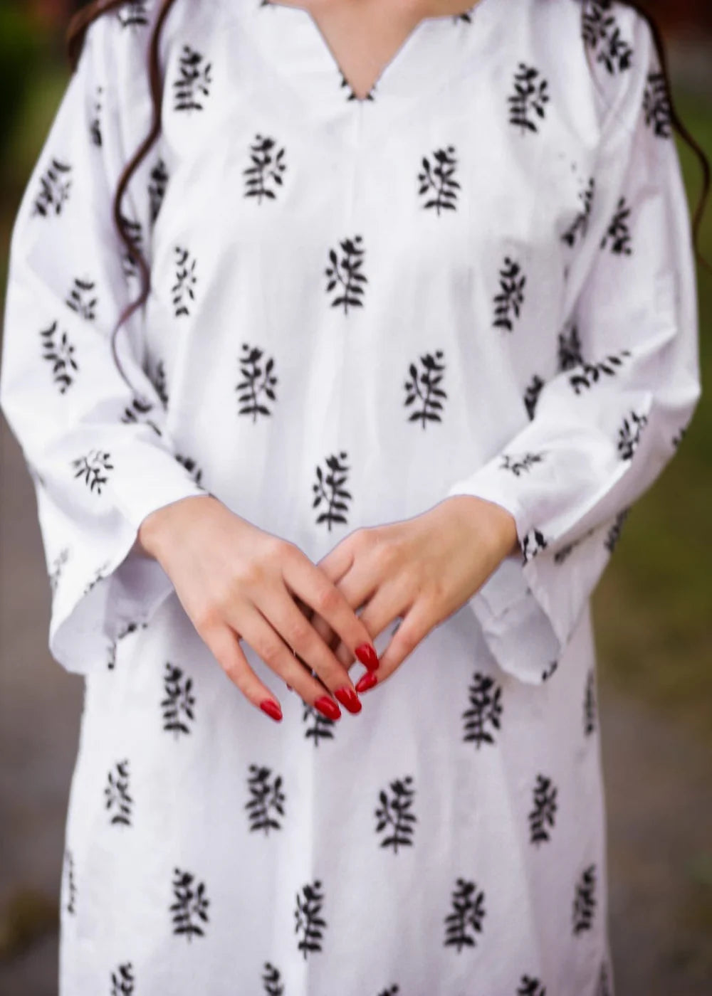 Block Print 2Pc Stitched Arabic Lawn