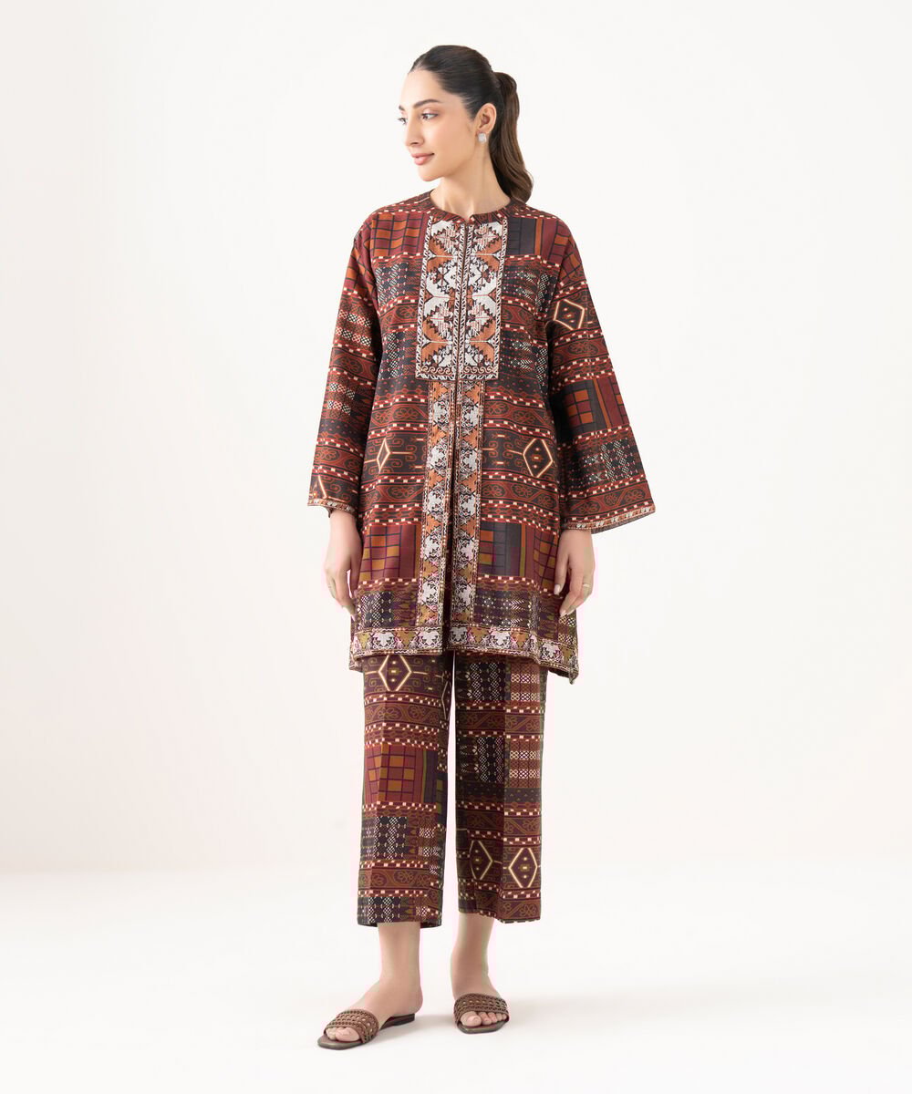 The 'Astro Ruby' - Designer Inspired 2PC Stitched Suit