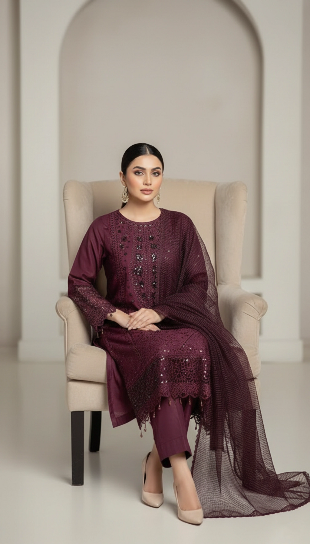 DEEP PLUM VISCOSE