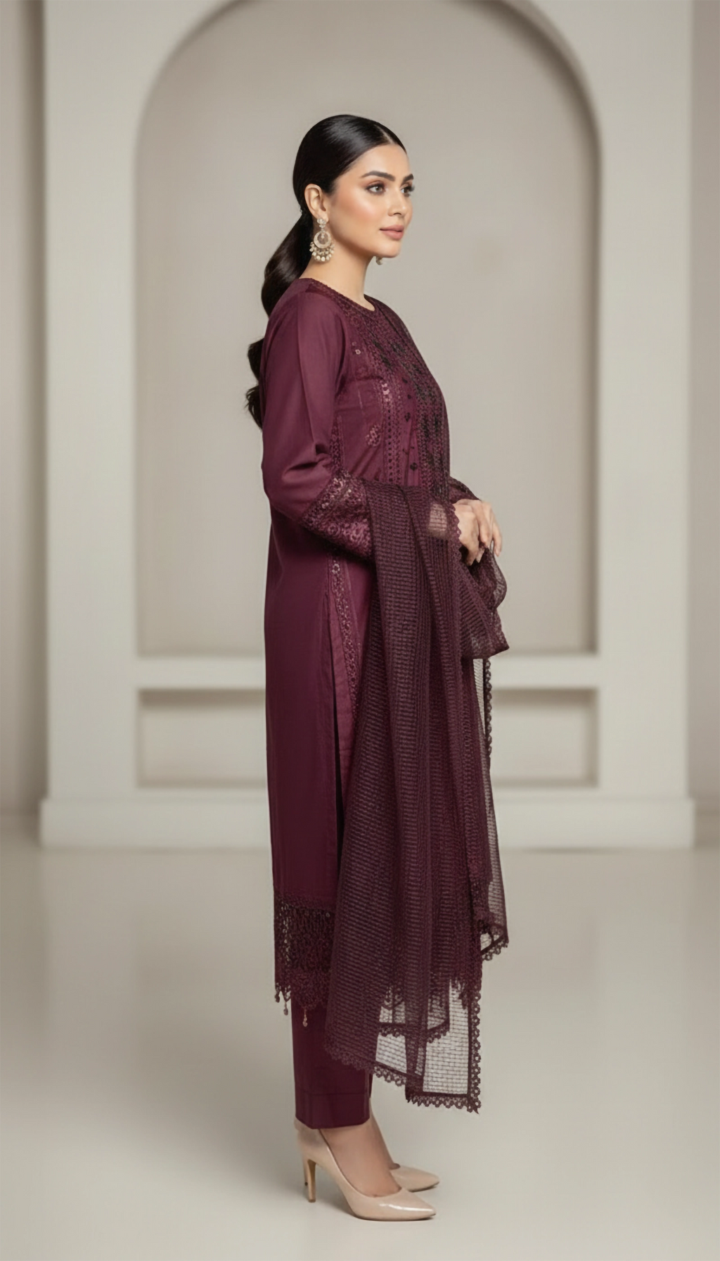 DEEP PLUM VISCOSE